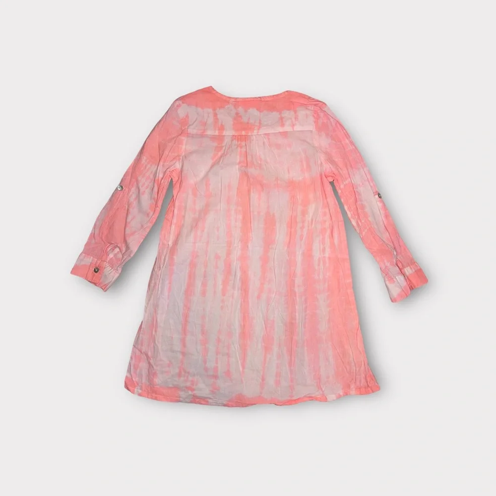 Seed Pink Tie Dye Long Sleeve Dress